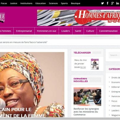 Réalisation du site E-magazine Femme d’Afrique