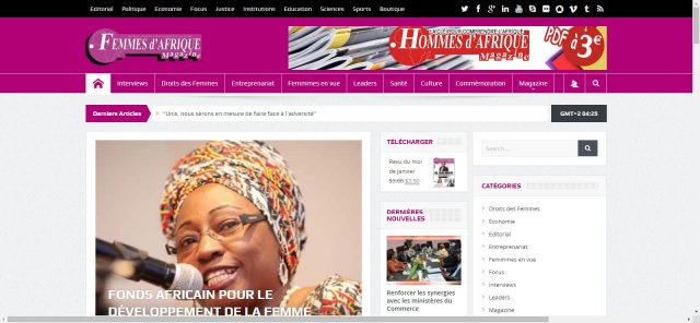 Réalisation du site E-magazine Femme d’Afrique
