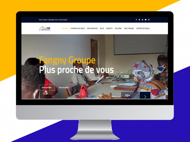Projet de création d&rsquo;un site web pour Fangny Groupe Multiservices
