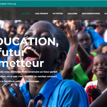 Mise en fonction du site internet pour l&rsquo;ONG A3A-France