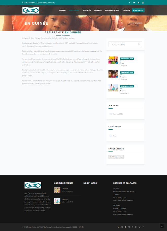 page simple